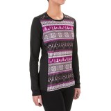 Hot Chillys Peachskins Print Base Layer Top - Midweight, Long Sleeve (For Women)