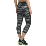 90 Degree by Reflex High-Waist Mesh Block Capris (For Women)