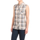 dylan Plaid Flannel Shirt - Sleeveless (For Women)