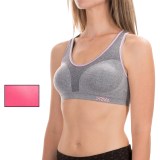 XOXO Seamless Keyhole Sports Bras - Removable Padding, Medium Impact, 2-Pack (For Women)