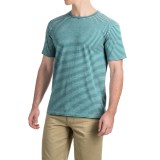 Striped Knit T-Shirt - Short Sleeve (For Men)