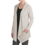 Harmony and Balance Waffle-Knit Fly Away Cardigan Shirt - Hooded, Long Sleeve (For Women)