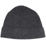 Forte Cashmere Ribbed Beanie - Cashmere (For Men)