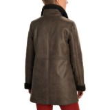 Ellen Tracy Outerwear Asymmetrical Faux-Shearling Coat (For Women)