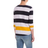 Workshop Republic Clothing Stripe Shirt - 3/4 Sleeve (For Women)
