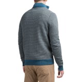 Toscano Birdseye Mock Sweater - Merino Wool, Zip Neck (For Men)
