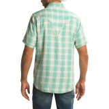 Ryan Michael Ombre Plaid Shirt - Snap Front, Short Sleeve (For Men)