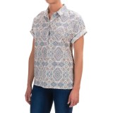 Woolrich Spoil Her Printed Popover Shirt - Short Sleeve (For Women)