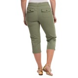Stretch Cotton Capris (For Women)