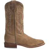 Nocona Waxy Suede Cowboy Boots - Round Toe, Walking Heel (For Men)