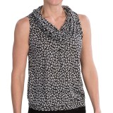 August Silk Cowl Neck Tank Top - Rayon (For Women)