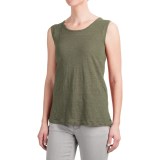 Kenar Linen Muscle Shirt with Shoulder Yokes - Sleeveless (For Women)