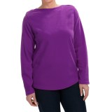 Fleece Shirt - Crew Neck, Long Sleeve (For Women)