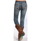 Rock & Roll Cowgirl Zigzag Detail Skinny Jeans (For Women)