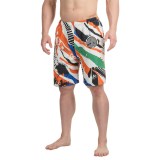 Northwest Blue Printed Swim Trunks (For Men)