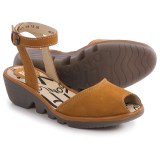 Fly London Popa Wedge Sandals - Leather (For Women)