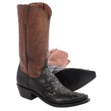 Lucchese Hornback Caiman Cowboy Boots - Snip-Toe (For Men)