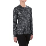 Hot Chillys Peachskins Print Base Layer Top - Midweight, Crew Neck, Long Sleeve (For Women)