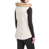 MOUNTAIN HARDWEAR POTRERO™ INSULATED FULL ZIP VEST W/FAUX FUR HOOD (For Women)