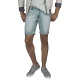 Mott & Grand Washed Stretch Denim Shorts (For Men)