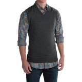 For The Republic V-Neck Sweater Vest - Merino Wool (For Men)