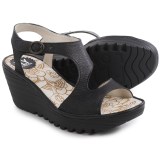 Fly London Yanca Wedge Sandals - Leather (For Women)