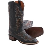 Lucchese Brady Smooth Ostrich Cowboy Boots - Square Toe (For Men)