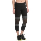 90 Degree by Reflex Color-Block Mesh Capris (For Women)