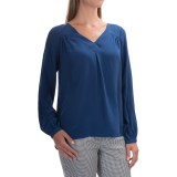 FDJ French Dressing Silk Blouse - V-Neck, Long Sleeve (For Women)