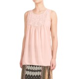 dylan Crochet-Panel Tank Top (For Women)