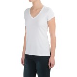 Cynthia Rowley Cotton-Modal Shirt - V-Neck, Short Sleeve (For Women)