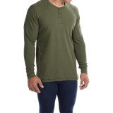 Jockey Stretch Waffle Henley Shirt - Long Sleeve (For Men)