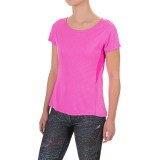 Layer 8 Mesh-Panel Shirt - Short Sleeve (For Women)