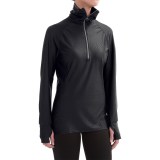 Snow Angel Doeskin Diamond Duchess Turtleneck - Zip Neck, Long Sleeve (For Women)
