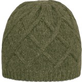 Rella Crossed Beanie - Lambswool, Fleece Lined (For Men and Women)