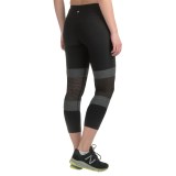 90 Degree by Reflex Color-Block Mesh Capris (For Women)