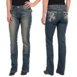 Wrangler Rock 47 Rhinestone Pocket Jeans - Low Rise (For Women)