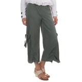 Neon Buddha Raven Ultra-Flare Crop Pants - Stretch Cotton (For Women)
