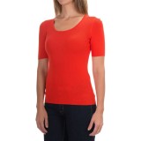 U-Neck Sweater - Short Sleeve (For Women)