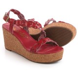 Nicole Perrie Braided Strap Wedge Sandals (For Women)