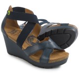 Wanda Panda Strappy Wedge Sandals - Leather (For Women)