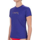 O’Neill Skins Rash Guard - UPF 50+, Short Sleeve (For Women)