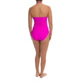 La Blanca One-Piece Bandeau Swimsuit - Side Cinched (For Women)