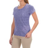 White Sierra Shiva Burnout T-Shirt - Short Sleeve (For Women)