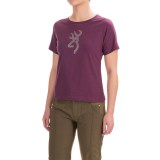 Browning True Bling Classic T-Shirt - Crew Neck, Short Sleeve (For Women)