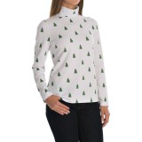Jones New York Merry Christmas Tree Turtleneck - Long Sleeve (For Women)