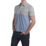 C89men Cotton Color-Block Polo Shirt - Short Sleeve (For Men)