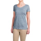 Kenar Linen Crossover-Back Shirt - Short Sleeve (For Women)