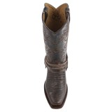 Roper Teju Lizard Print Harness Cowboy Boots - 13”, Bandit Toe (For Men)