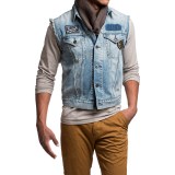 Barbour International Rider Denim Vest (For Men)